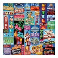 Vintage Motel Signs 500 Piece Puzzle