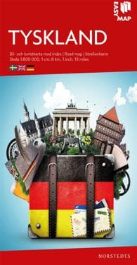 Tyskland EasyMap : Skala 1:800.000