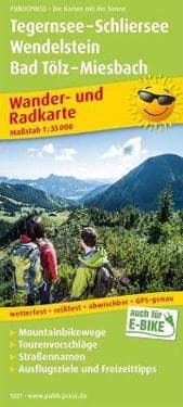 Tegernsee / Schliersee / Wendelstein/Bad Tolz hikebike map