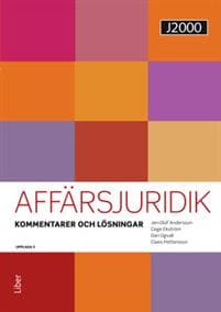 J2000 Affärsjuridik, Kommentarer och lösningar
