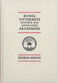 Kungl. Vitterhets historie och antikvitets akademien årsbok. 2017