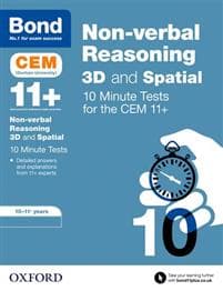 Bond 11+: CEM 3D Non-Verbal Reasoning 10 Minute Tests (now Cambridge Select Insight)