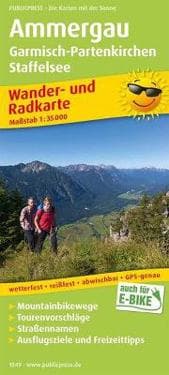 Ammergau / Garmisch-Partenkirchen/Staffelsee hikebike map