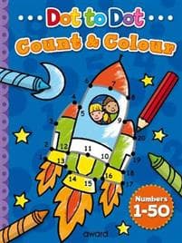Dot to Dot Count and Colour 1 to 50