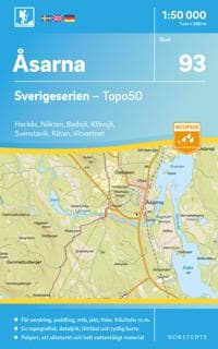 93 Åsarna Sverigeserien Topo50 : Skala 1:50 000