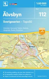 112 Älvsbyn Sverigeserien Topo50 : Skala 1:50 000