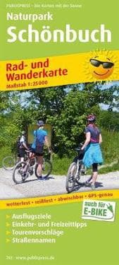 Schoenbuch Nature Park, cycling and hiking map 1:25,000