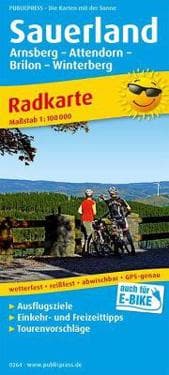 SAUERLAND 264 BICYCLE MAP GPS