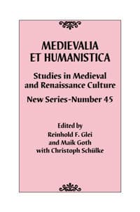 Medievalia et Humanistica, No. 45