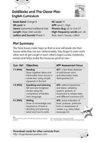 BC Orange B/1A Goldilocks and the Clever Plan Guided Reading Card