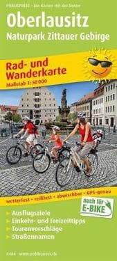 Upper Lusatia, cycling and hiking map 1:50,000