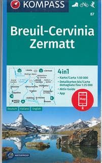 Breuil-Cervinia, Zermatt 1:50 000