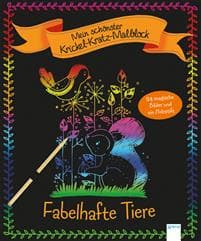 Mein schönster Krickel-Kratz-Malblock. Tiere