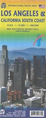 Los Angeles and Southern California Travel Reference Map