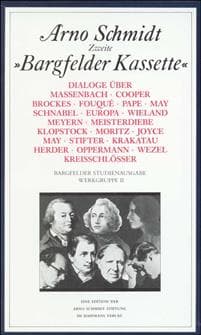 Bargfelder Ausgabe. Studienausgabe. Dialoge. Werkgruppe 2, 6 Bände