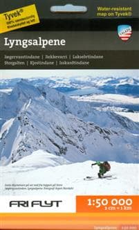 Lyngsalpene; tur- & toppturskart i tyvek
