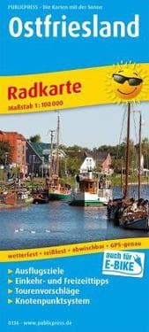 EAST FRISIA 136 BICYCLE MAP GPS