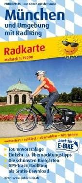 München und Umgebung mit RadlRing 1:75 000