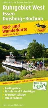 Ruhr area west, cycling and hiking map 1:50,000