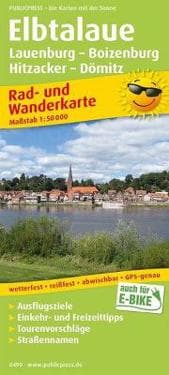 Elbtalaue, cycling and hiking map 1:50,000