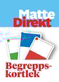 Matte Direkt 8 Begreppskortlek Blå (5-pack)