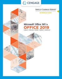 Shelly Cashman Series MicrosoftÂ®Office 365 & Office 2019 Introductory