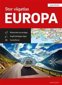 Stor vägatlas Europa : Skala 1:750 000