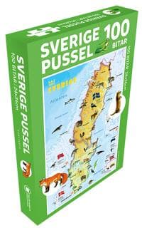 Sverige Pussel 100 bitar : Med djur