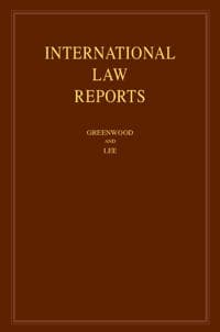 International Law Reports: Volume 179