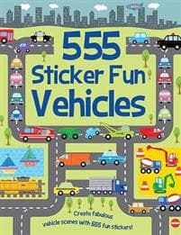 555 Sticker Fun - Vehicles Activity Book