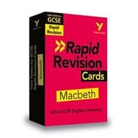 York Notes RAPID AQA GCSE (Revision Cards) Macbeth - for 2025, 2026 exams