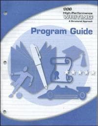 High-Performance Writing Advanced Level, Program Guide