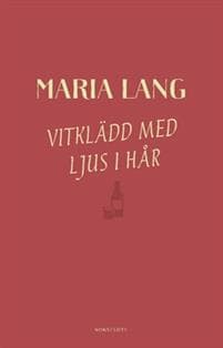 Vitklädd med ljus i hår