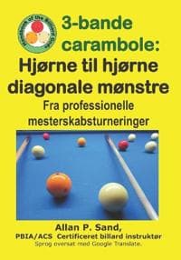 3-bande carambole - Hjørne til hjørne diagonale mønstre