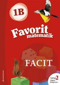 Favorit matematik 1B Facit till uppl.2, 5-pack
