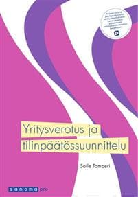 Yritysverotus ja tilinpäätössuunnittelu