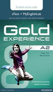 Gold Experience A2 eTextMyEnglishLab Student Access Card