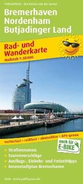 Bremerhaven - Nordenham - Butjadinger Land, cycling and hiking map 1:50,000