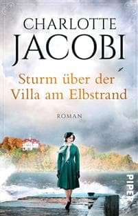 Sturm über der Villa am Elbstrand