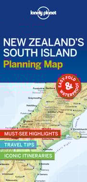 Lonely Planet New Zealand's South Island Planning Map