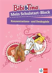 Bibi & Tina: Mein Schulstart-Block Konzentrations- und Denkspiele. Vorschule, ab 5 Jahren