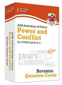 GCSE English: AQA PowerConflict Poetry Anthology - Revision Question Cards