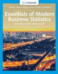 Essentials of Modern Business Statistics with MicrosoftÂ® ExcelÂ®