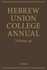 Hebrew Union College Annual Vol 90