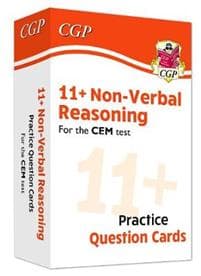 11+ CEM Non-Verbal Reasoning Practice Question Cards - Ages 10-11
