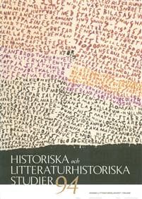 Historiska och litteraturhistoriska studier 94