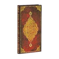 Golden Trefoil Slim Lined Journal (Elastic Band Closure)