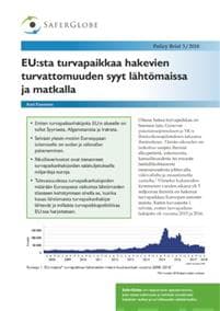EU:sta turvapaikkaa hakevien turvattomuuden syyt lähtömaissa ja matkalla