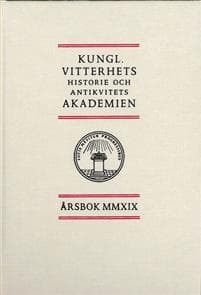 Kungl. Vitterhets historie och antikvitets akademien årsbok. 2019