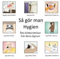 Så gör man - hygien, en ask med åtta bildberättelser